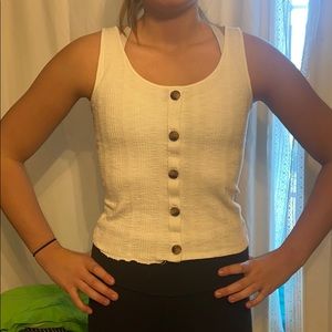 American Eagle button detail tank